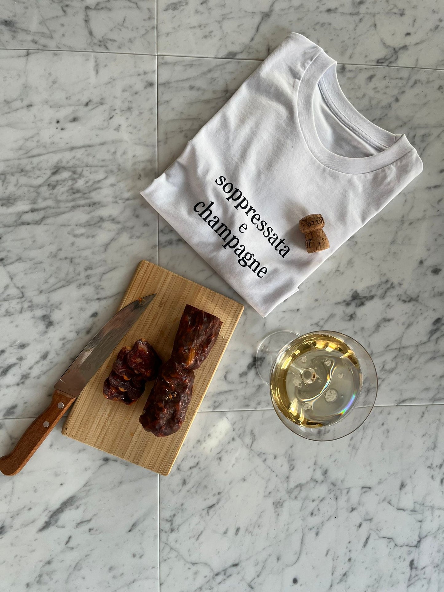 Maglietta Soppressata e Champagne - uomo